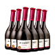 J.P.CHENET 香奈 设拉子西拉干红葡萄酒 法国进口 歪脖子酒 750ML 13.5度 西拉整箱6瓶