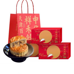 祥禾饽饽铺 椒盐五仁月饼 2枚*3盒