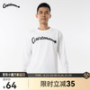 COURTMAN星标印花圆领长袖t恤2023新男秋季宽松速干透气运动篮球训练上衣 白色 4XL 建议高195-205CM重90-105KG