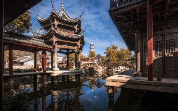 省下240元门票钱!乌镇3倍大的小众古镇!浙江桐乡濮院古镇客栈1晚(含双早+无限次出入古镇等)