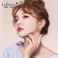 LNERATO 韩国露娜依蕾托朋克风个性耳钉镀18K金色耳环网红气质耳饰送女友