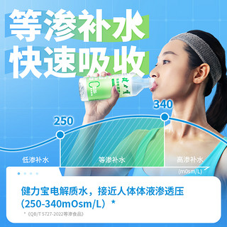 JIANLIBAO 健力宝 0糖0脂等渗电解质水饮料450ml*4瓶组合装运动 补水