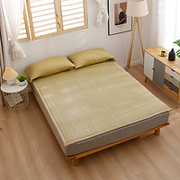 圣西罗 双面藤席床垫1.5米家用卧室床褥四季通用折叠榻榻米炕垫冬夏两用