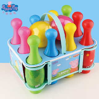 亚之杰玩具 球3-6岁宝宝玩具保龄球亲子互动加大加厚佩奇礼盒专注力训练