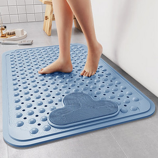PLUS会员：瑞恩 浴室防滑垫淋浴房卫生间洗澡垫子儿童防摔脚垫子环保TPE按摩地垫