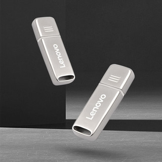 联想（Lenovo）32GB USB3.2 高速传输U盘  SX6金属办公商务优盘 银色