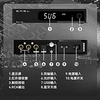 S.M.S.L 双木三林 SU6音频解码器蓝牙dac解码发烧hifi解码ES9038Q2M DSD512 黑色