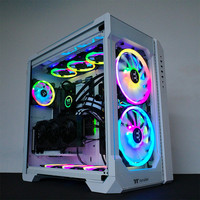 Tt台式机电脑水冷主机箱View 51 TG ARGB白色左右分仓设计海景房