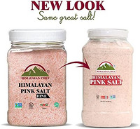 Himalayan Chef 天然粉红盐精制塑料盐罐，80盎司（约2.37升）