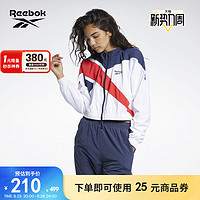 Reebok 锐步 官方女子JACKET经典LOGO休闲百搭短款夹克外套GJ4957