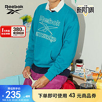 Reebok 锐步 [MMLG联名]Reebok锐步官方男子MMLG CREW复古LOGO休闲卫衣HA7166