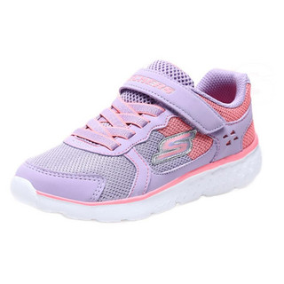 SKECHERS 斯凯奇 GO RUN 400 SPARKLE SPRINTERS 女童休闲运动鞋 81358L/LVPK 薰衣草色/粉红色 36码