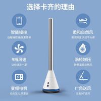 carkiien 无叶风扇家用塔扇客厅落地电风扇立式摇头智能手机app控制直流变频 黑色