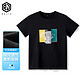 入界（rujie）100%纯棉t恤  2305款-黑色 XL
