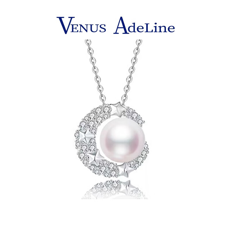 VENUS ADELINE 时尚珍珠品牌VA 星月珍珠项链