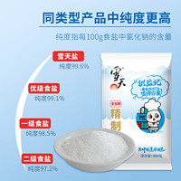 xuetian 雪天 未加碘精制盐300g*8袋甲状腺专用正品无碘盐商用细盐矿盐盐巴