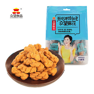 ZHONGWANG FOOD 众望食品 众望 麻花 下午茶休闲零食 爽脆椒盐味 520g/袋 新老包装随机发