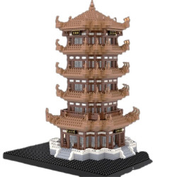 创意拼装积木 黄鹤楼 2988颗粒