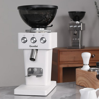 GEMILAI 格米莱 电动咖啡磨豆机意式咖啡豆研磨机磨粉机家用商用 不锈钢色9015