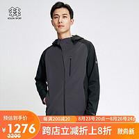 KOLON SPORT 可隆男士秋冬舒乐科技软壳 弹力防风拒水抗污速干 户外运动休闲徒步软壳夹克外套