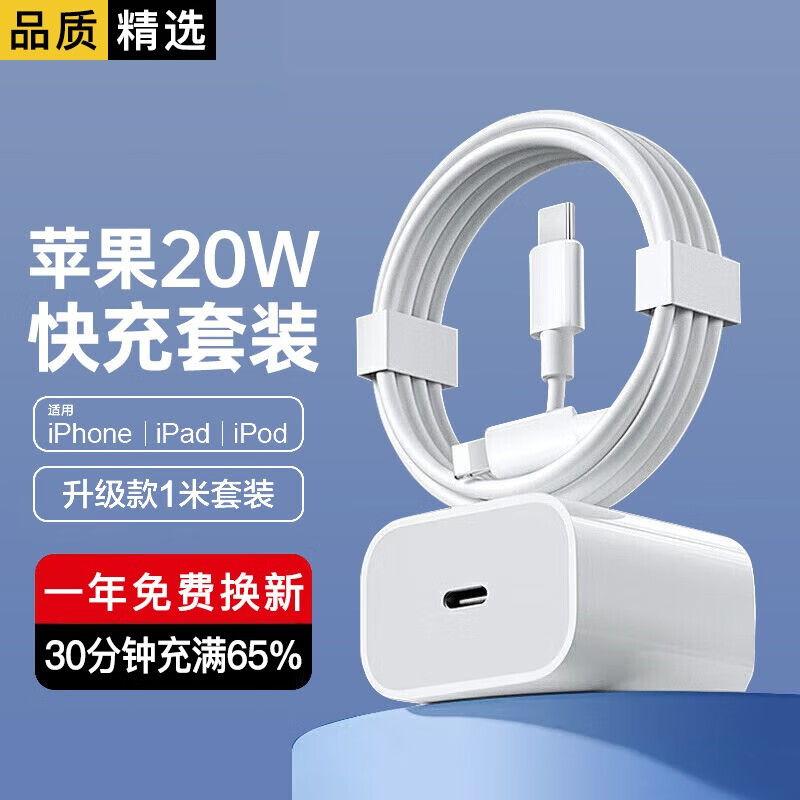 湾流 苹果充电器 20W
