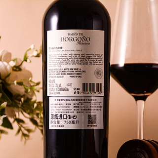 BORGONO 博戈里奥 智利进口空加瓜谷珍藏佳美娜红酒干红葡萄酒750mL 送袋子