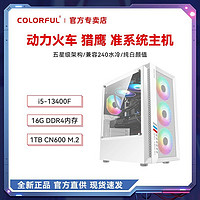 COLORFUL 七彩虹 i5 13400F高配准系统台式电脑主机家用办公电竞diy组装机