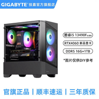GIGABYTE 技嘉 i5 13490F威龙16G6000 RTX4060 1TB B760台式主机电