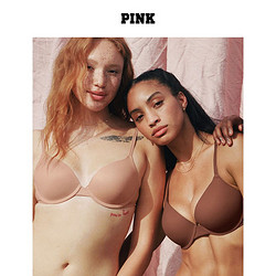 VICTORIA'S SECRET 维多利亚的秘密 女士PINK光面无痕外扩文胸