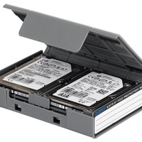 ORICO 奥睿科 3.5/2.5寸硬盘保护盒收纳包盒带记号标签套分类管理sata台式M2硬盘pp防震包一体式防震保护套五色