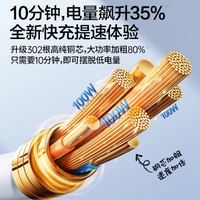 PISEN 品胜 数据线双typec快充pd充电线器适用于苹果华为小米笔记本平板