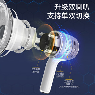 SOAIY 索爱 S808炫彩灯录音蓝牙大声公喇叭户外手持宣传可充电喊话扩音器便携式高音U盘摆地摊扬声小麦克风