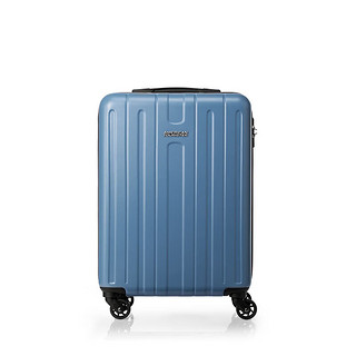 美旅 箱包时尚条纹行李箱旅游登机箱旅行箱大学生女密码箱20英寸TC3雾蓝色