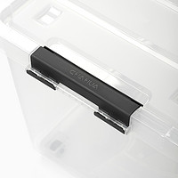 88VIP：CHAHUA 茶花 透明收纳箱塑料特大号衣服储物箱家用装书整理箱2只装