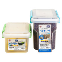 日本爱丽思IRIS 冰箱内密封食品保鲜盒冷藏收纳盒子长方形水果盒
