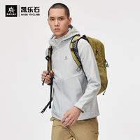 KAILAS 凯乐石 户外运动软壳衣男款秋冬防泼水加绒连帽徒步登山外套