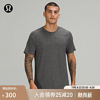 lululemon 丨DrySense 男士运动短袖 T 恤 *训练 LM3DAXS 黑色/犀牛灰 XL