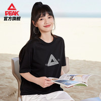 匹克新疆棉运动短袖T恤男夏季印花潮流运动服针织宽松透气上衣