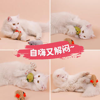 猫玩具仿真小老鼠猫薄荷小猫逗猫棒自嗨解闷神器磨牙猫咪用品大全