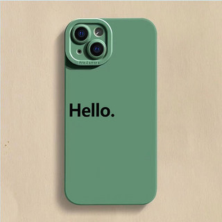 iPhone6-14系列 Hello手机壳 蓝色 iPhone14