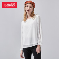 Baleno 班尼路 轻薄透气雪纺衫长袖衬衫