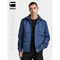 G-STAR RAW23秋新品哈灵顿防风防水舒适透气网眼平领夹克男士D23650 蓝色 M