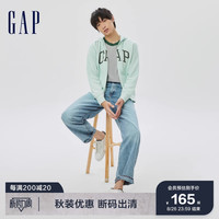 Gap 盖璞 男女装秋季LOGO法式圈织软卫衣853131户外开衫