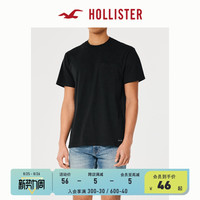 Hollister夏季新品美式男女同款情侣短袖宽松圆领T恤 326784-1