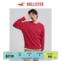 Hollister美式男女同款通勤抓绒宽松长袖圆领运动衫上衣 323078-1