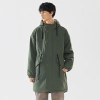 美特斯邦威长款外套男冬季港风复古派克服宽松潮流衣服气质简约