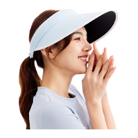 ohsunny防晒帽子女夏户外太阳防紫外线遮脸遮阳空顶大帽檐沙滩帽