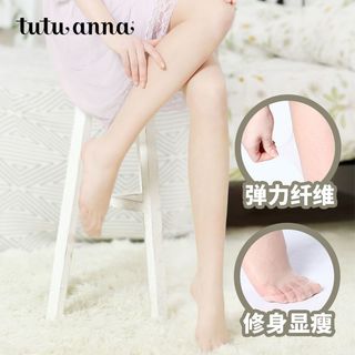 tutuanna 趣趣安娜 丝袜女纯色连裤袜舒适夏季薄款打底裤袜裸感光腿神器3双