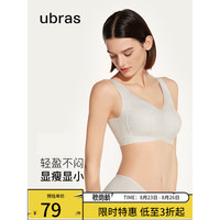 鸢尾蕾丝大码背勾文胸女士内衣女无痕无钢圈大胸显小灰XXL