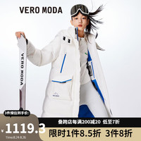 VEROMODA羽绒服女秋冬新款90%白鸭绒中长款加厚连帽极寒|322412015 黑色-S59 155/76A/XS